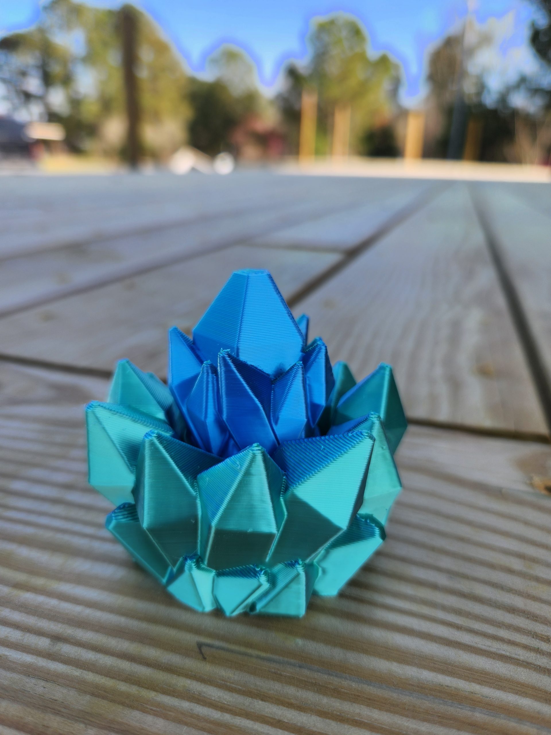 Crystal Fidget Spinner Blue Hawaii