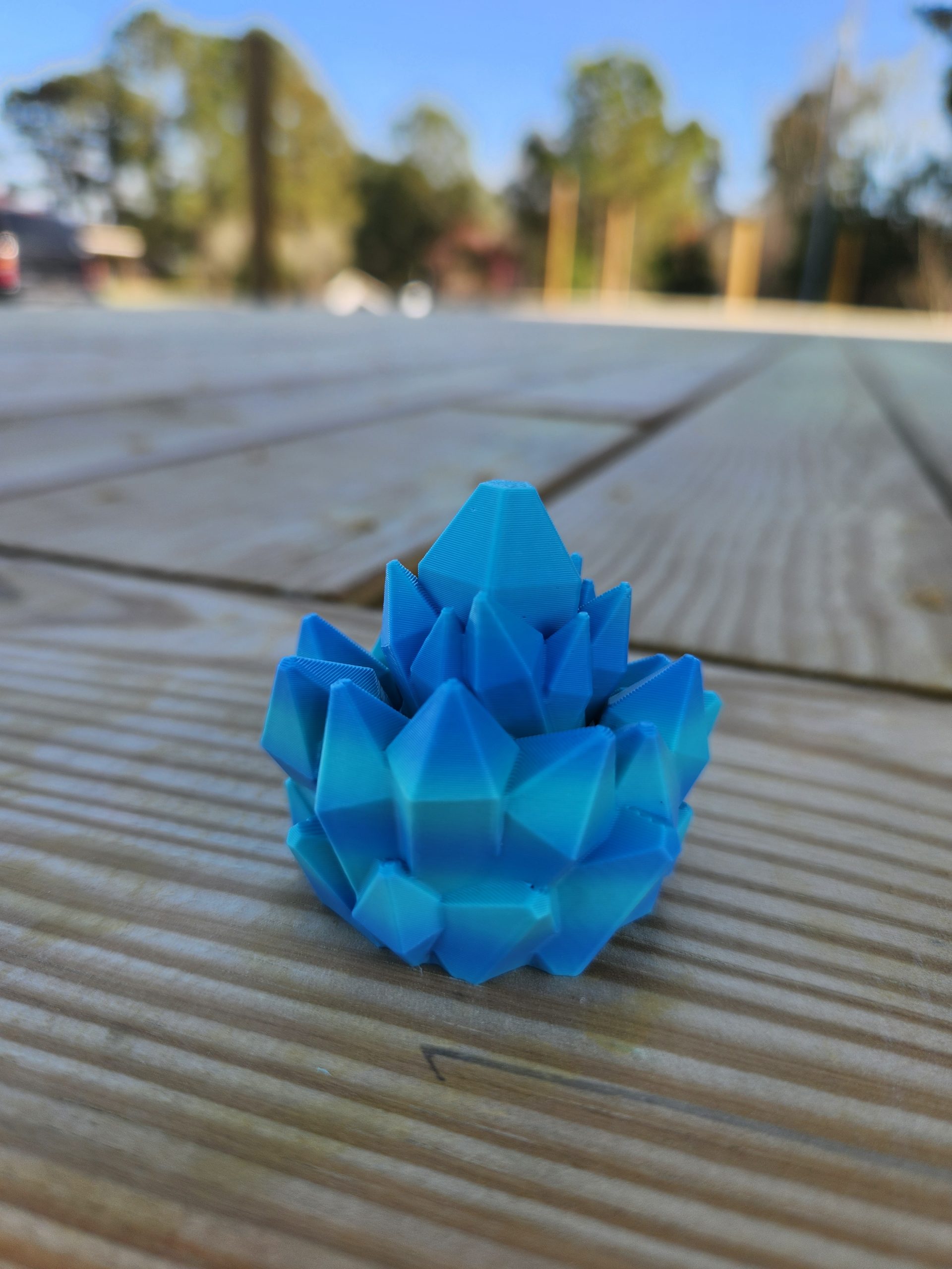 Crystal Fidget Spinner Ocean to Meadow