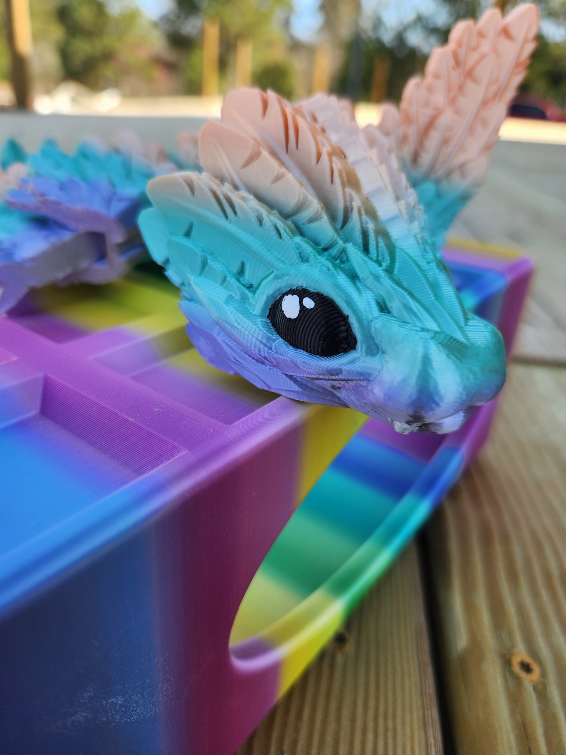 Baby Flying Serpent Candy Rainbow Up Close