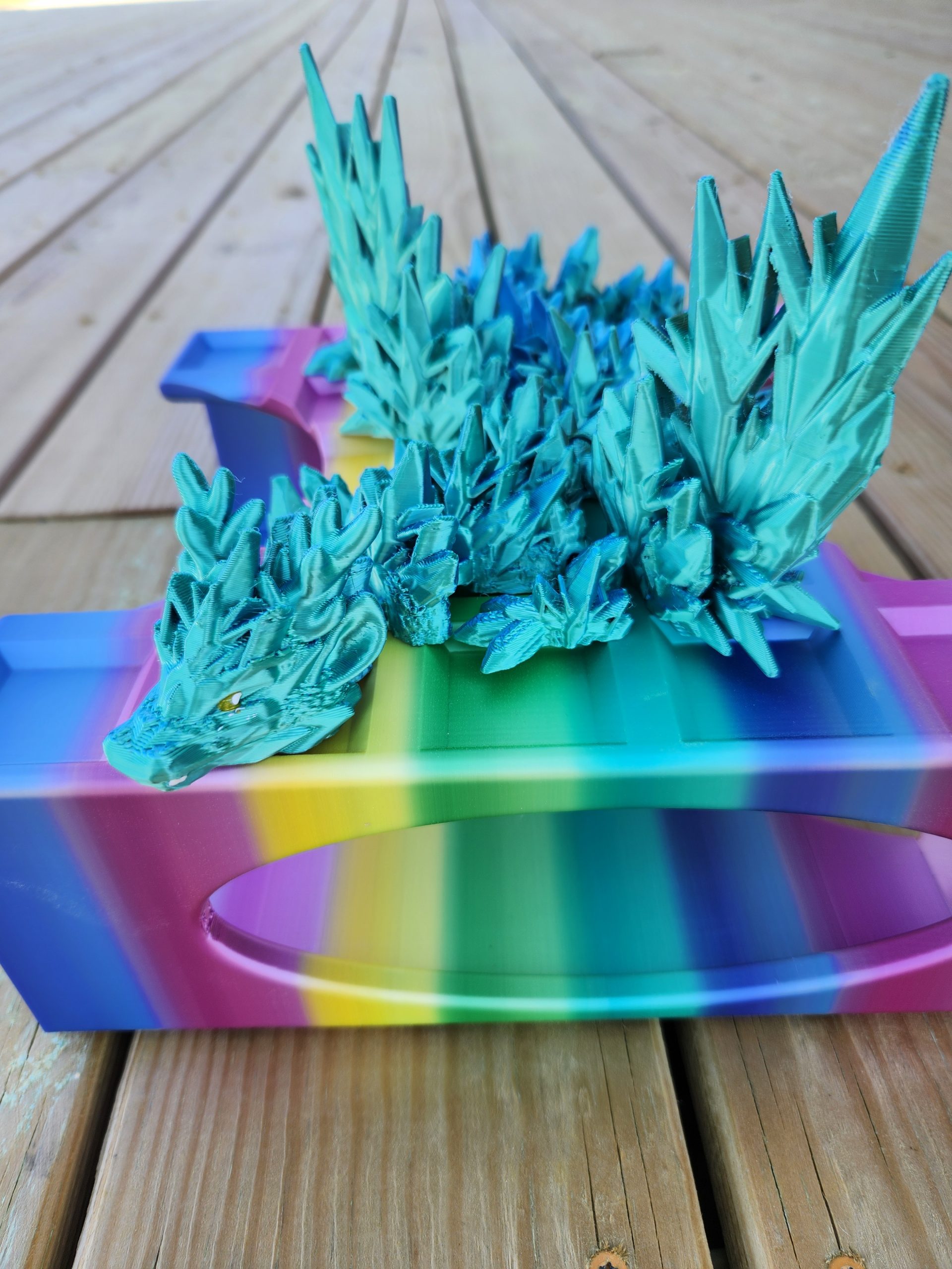 Winter Short w Wings Blue Hawaii Up Close